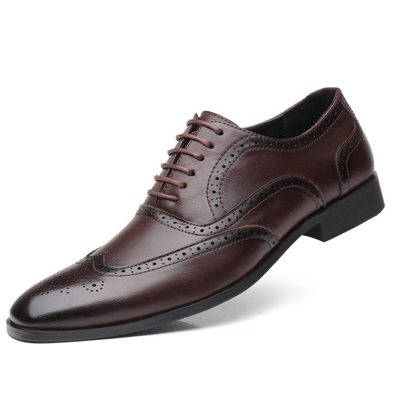 Grote Maat Geklede Schoenen Heren 47 48 45 46 Zakelijke Brogue Zomer Casual Leer