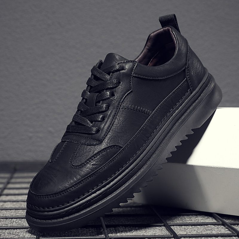 Herenschoenen 2024 Lente Nieuwe Brogue Schoenen Heren Casual Geklede Trendy Laag Uitgesneden Sneakers