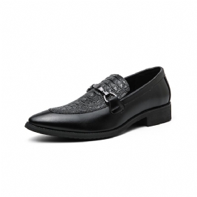 Herenschoenen Casual Slip-on Business Dress Shoes Puntschoen Ademend Haarstijl Brogue-schoenen