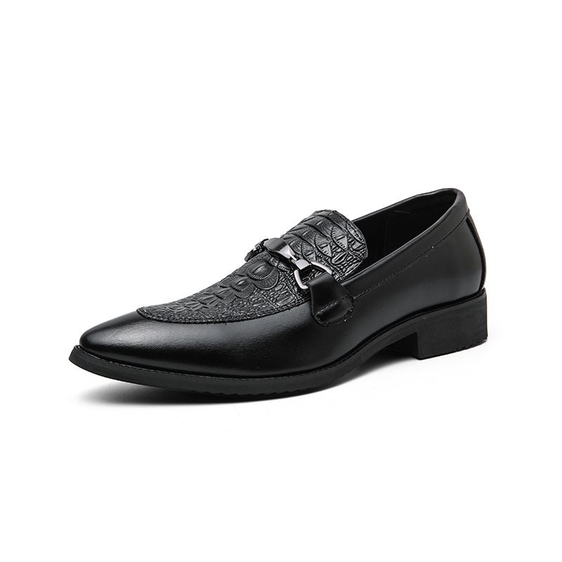 Herenschoenen Casual Slip-on Business Dress Shoes Puntschoen Ademend Haarstijl Brogue-schoenen