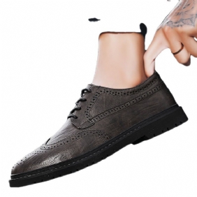 Nieuwe Herenschoenen Martin Schoenen Heren Brogue Trendy Casual Geklede