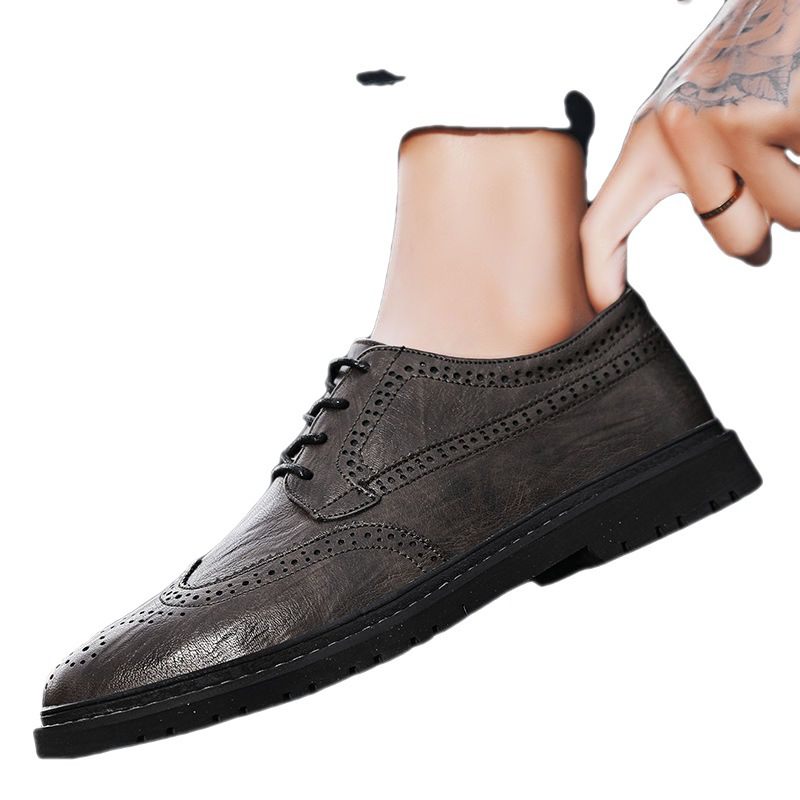 Nieuwe Herenschoenen Martin Schoenen Heren Brogue Trendy Casual Geklede