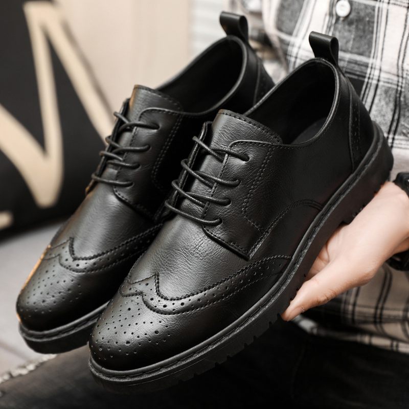 Vrijetijdsschoenen Heren Lente Nieuwe Brogue Schoenen Herenschoenen Retro Sneakers Trend Tooling