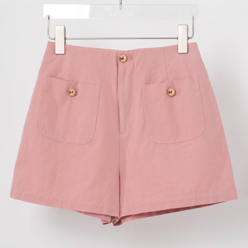 Casual Broek Met Wijde Pijpen Hoge Taille Shorts Los