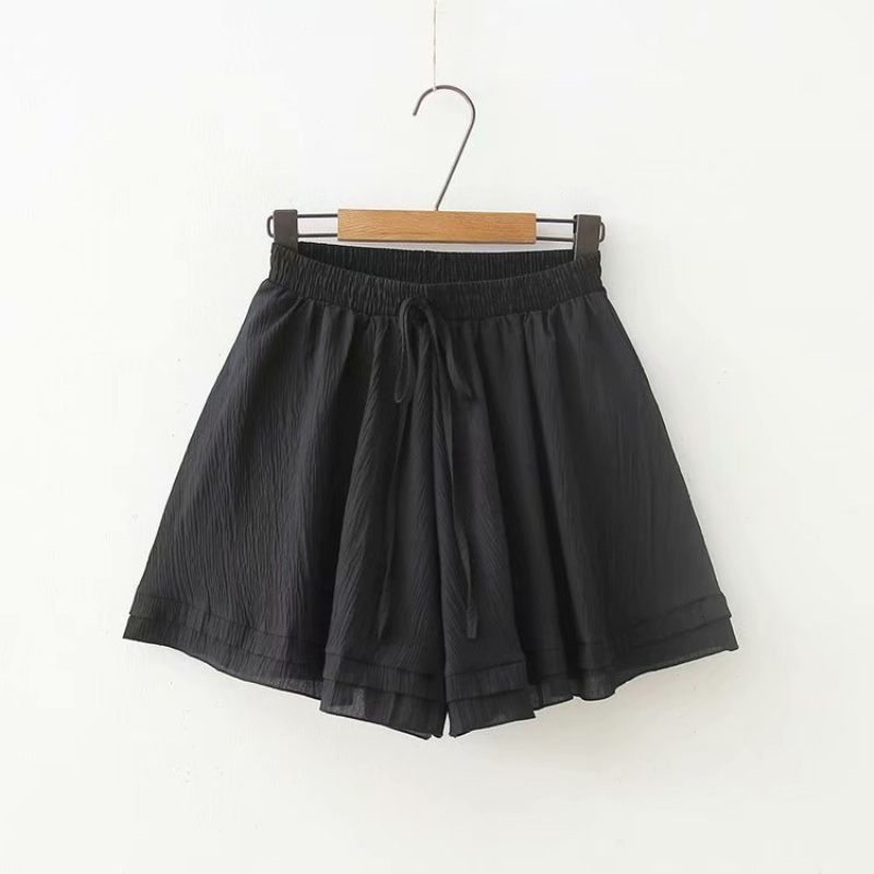 Chiffon Rok Rok Dames Hoge Taille Frisse Ruches Losse Wijde Pijpen