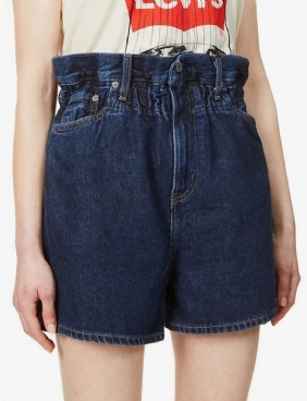 Dames Denim Shorts Hoge Taille Losse Elastische