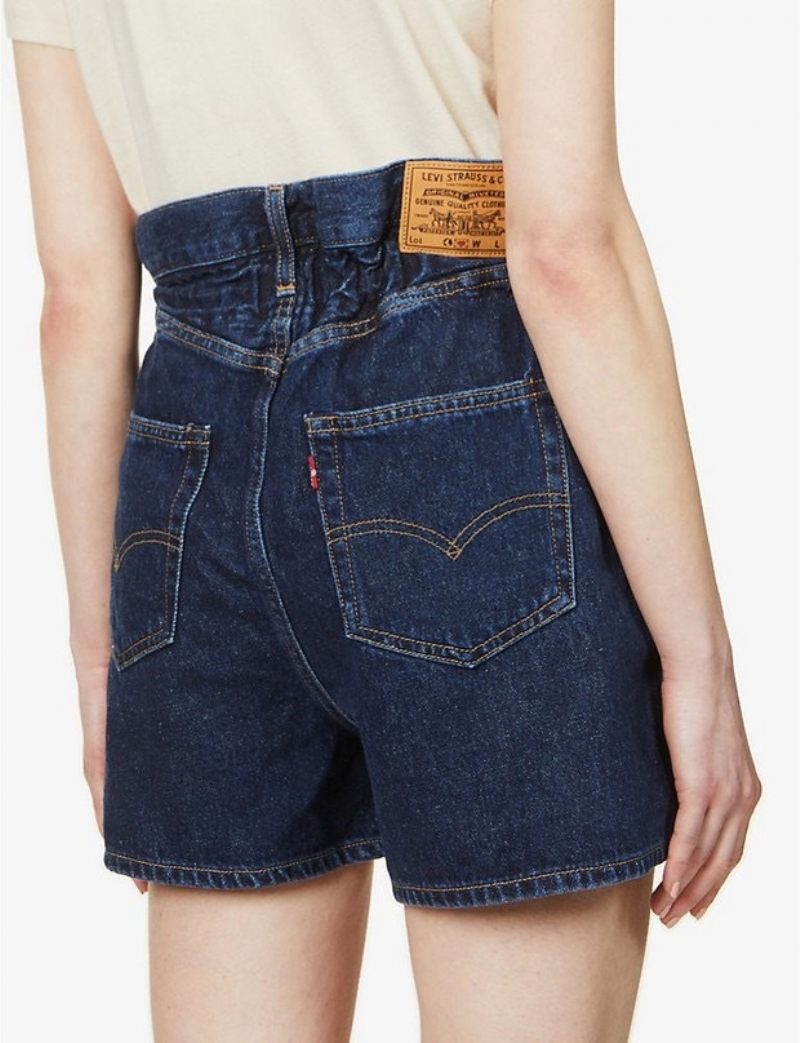 Dames Denim Shorts Hoge Taille Losse Elastische