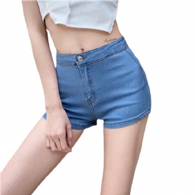 Dames Denim Shorts Mode Hoge Taille Sexy Slim Fit