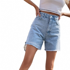 Dames Denim Shorts Trendy Losse Casual Hoge Taille