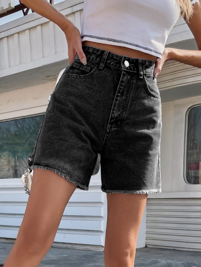 Dames Denim Shorts Trendy Losse Casual Hoge Taille