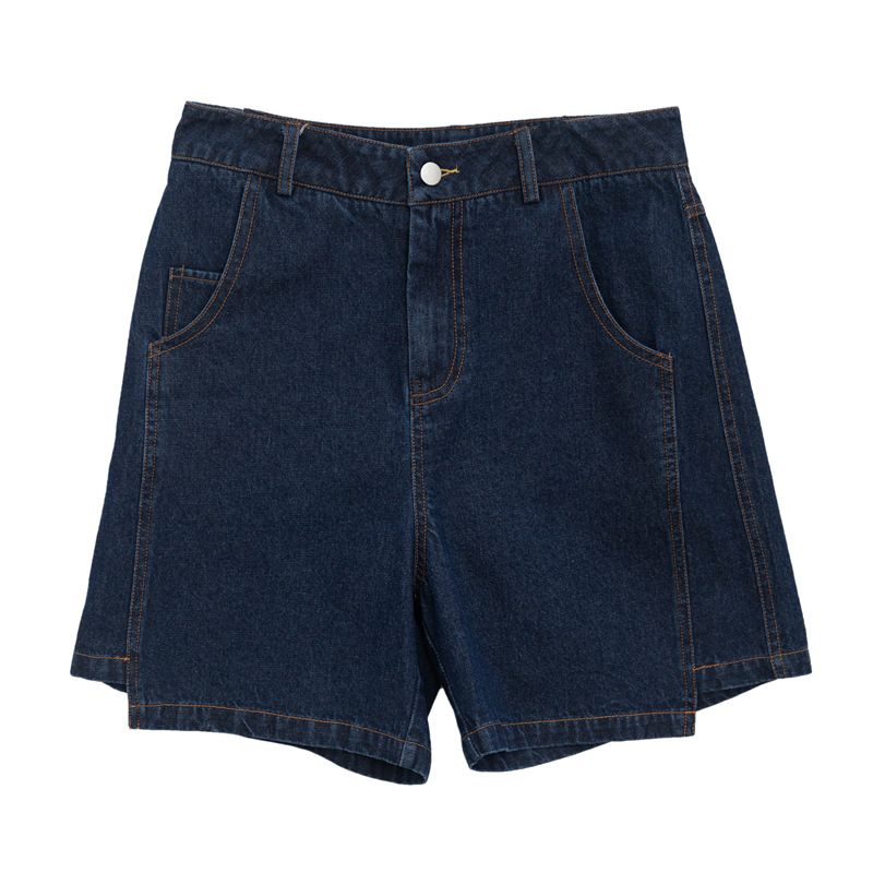 Dames Denim Shorts Wijde Pijpen Nieuwe Hoge Taille Casual