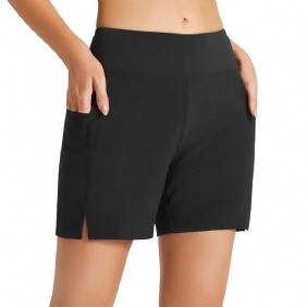 Dames Shorts Zakken Hardlopen Sport Mode Los Elastisch Casual