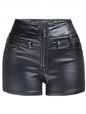 Damesshort Hoge Taille Elastiek Slim Fit Hip Lift