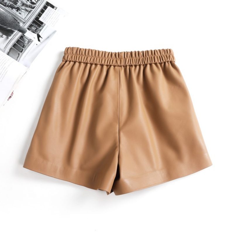 Damesshort Hoge Taille Elastische Wijde Pijpen Casual