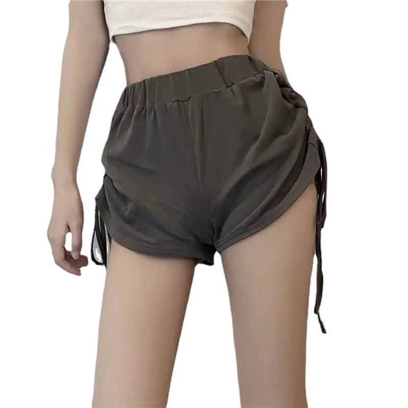 Damesshort Hoge Taille Wijde Pijpen Trekkoord Hotpants Thuis Vrije Tijd