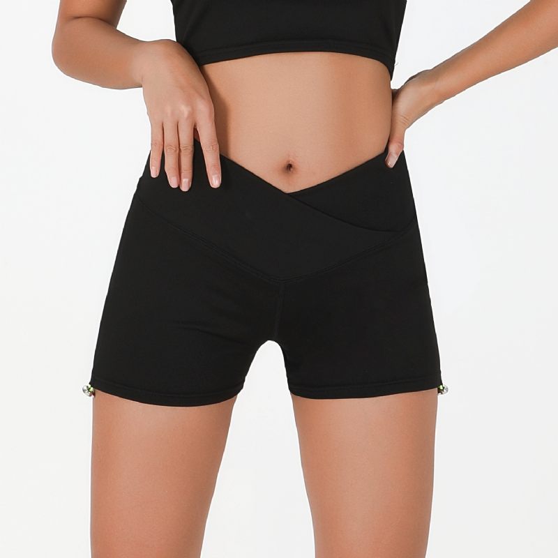 Fitnessbroek Voor Dames Hoge Taille Heupheffen Yoga Hardlopen Sport Sneldrogende Shorts