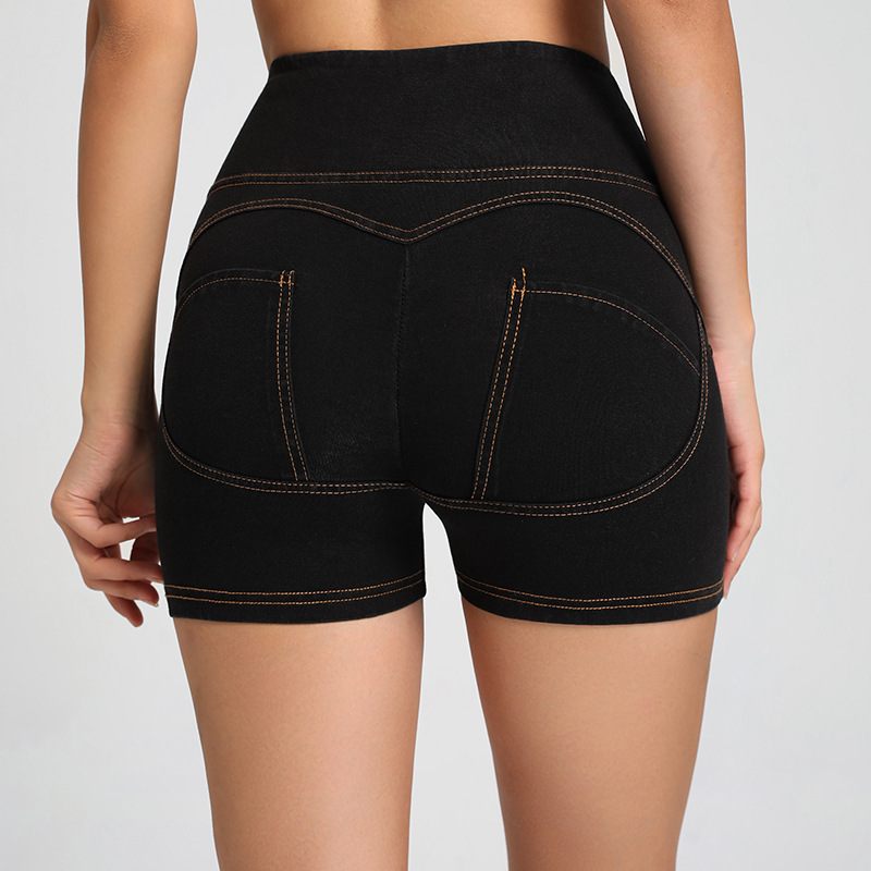 Fitnessshorts Met Hoge Taille Sport Stretch Yoga Broek Rits