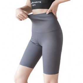 Vijfpunts Short Dames Hoge Taille Elastische Yoga Fitness