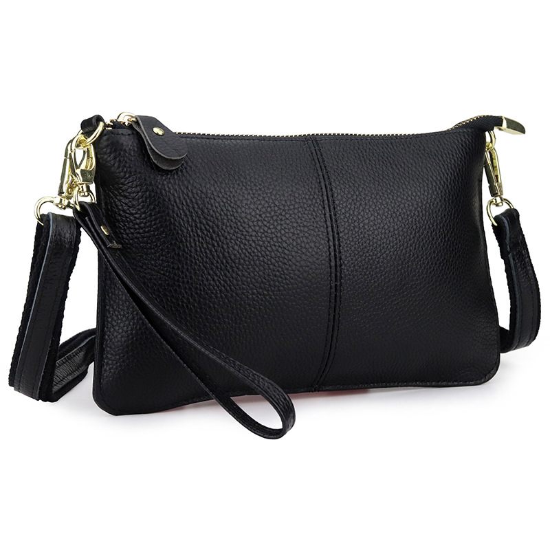 2024 Mode Damestas Vol Koeienhuid Damesschouder Messenger Bag Echt Lederen Clutch Bag Voor Dames