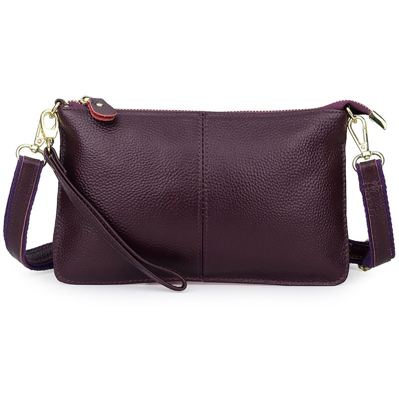 2024 Mode Damestas Vol Koeienhuid Damesschouder Messenger Bag Echt Lederen Clutch Bag Voor Dames