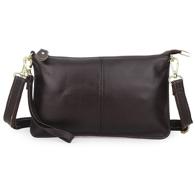 2024 Mode Damestas Vol Koeienhuid Damesschouder Messenger Bag Echt Lederen Clutch Bag Voor Dames