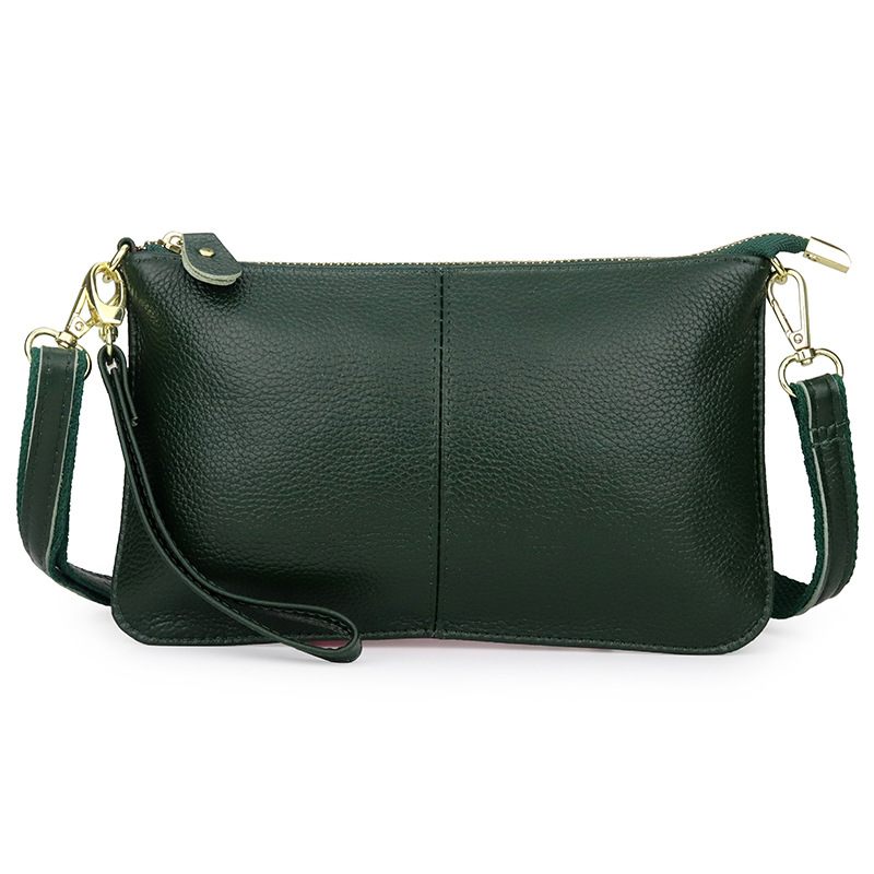 2024 Mode Damestas Vol Koeienhuid Damesschouder Messenger Bag Echt Lederen Clutch Bag Voor Dames