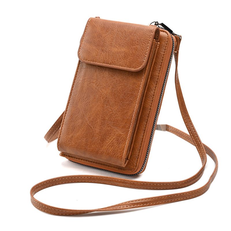 2024 Nieuwe Lente Dames Portemonnee Schouder Messenger Bag Multifunctionele Mobiele Telefoon Tas