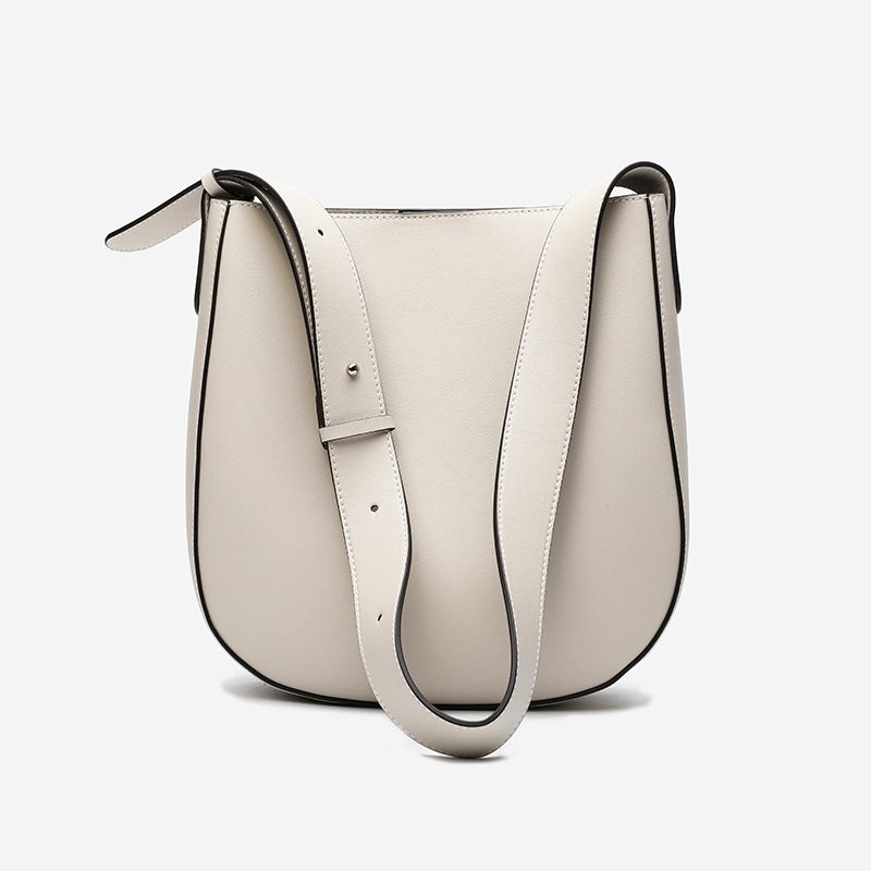 2024 Nieuwe Leren Damestas Grote Tas Capaciteit Bucket Bag Schouder Messenger Bag Trend