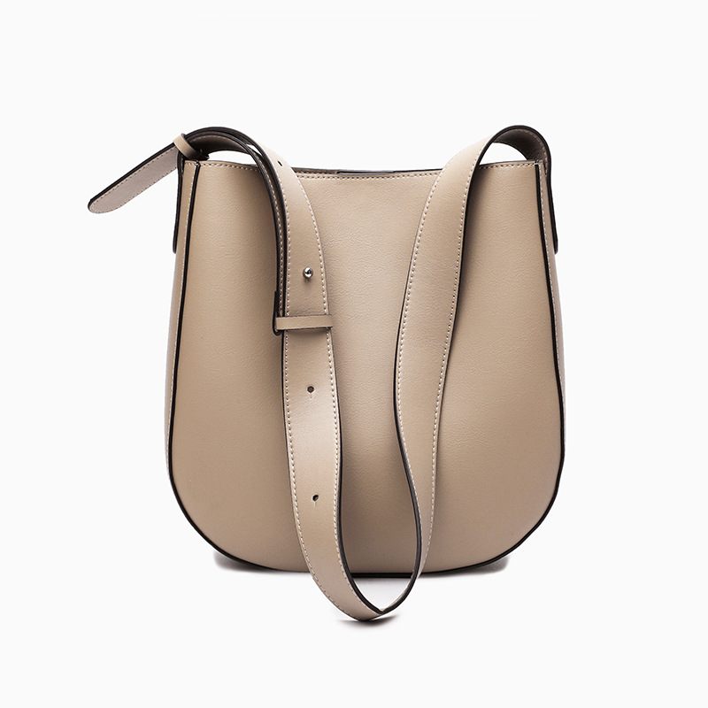 2024 Nieuwe Leren Damestas Grote Tas Capaciteit Bucket Bag Schouder Messenger Bag Trend