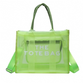 2024 Nieuwe Mode One-schouder Dames Tas Transparant Grote Capaciteit Pvc Jelly Bag Draagbare Messenger Bag