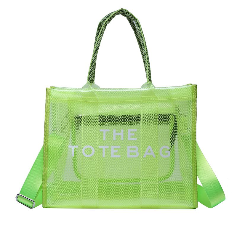 2024 Nieuwe Mode One-schouder Dames Tas Transparant Grote Capaciteit Pvc Jelly Bag Draagbare Messenger Bag