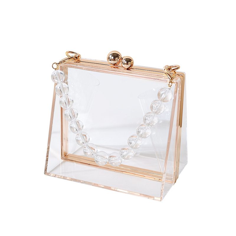 Acryl Transparant Creatieve Diner Tas Nieuwe Afneembare Ketting Dames Handtas Clutch Bag Vrouwelijke