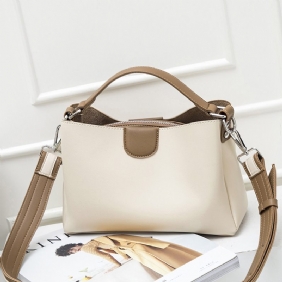 Dames 2024 Nieuwe Trend Kleurcontrast Handtas Mode Temperament Een Schouder Messenger Bag