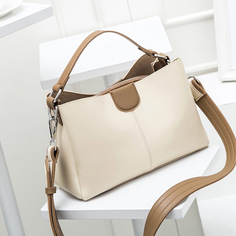 Dames 2024 Nieuwe Trend Kleurcontrast Handtas Mode Temperament Een Schouder Messenger Bag