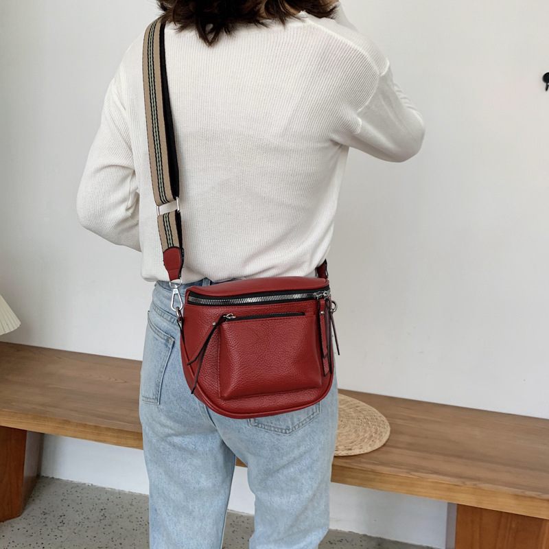 Damestas 2024 Nieuwe Mode Dames Schoudertas Messenger Bag Zacht Leer Kleine Tas Casual Zadeltas