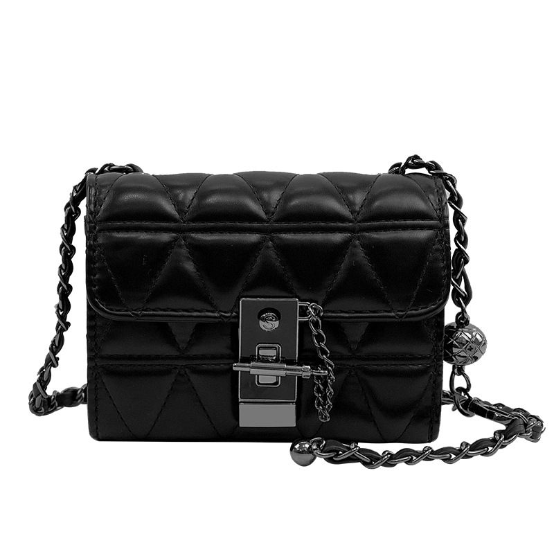 High-end Damesherfst En Winter 2024 Nieuwe Textuur Lipstick Tas Retro Crossbody Mini Chain Bag Trend