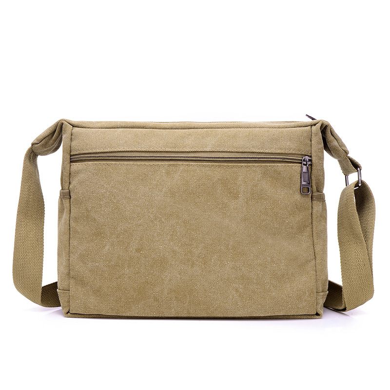 Nieuwe Canvas Tas Voor Heren Een Schoudertas Diagonale Tas Outdoor Leisure Retro Business Herentas Big Bag