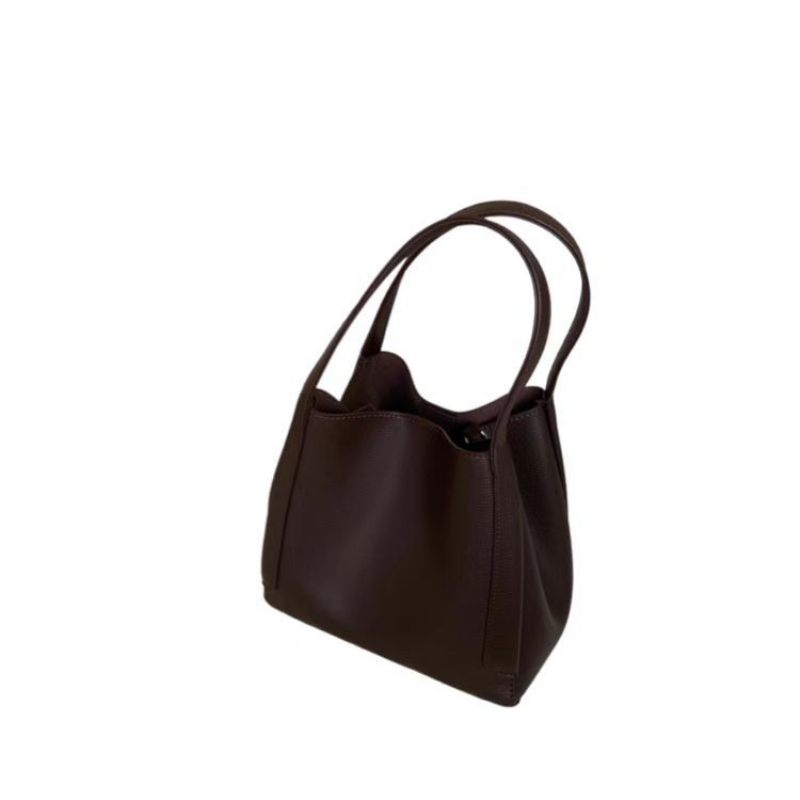 Nieuwe Dames 2024 Herfst En Winter Enkele Schouder Messenger Bag Mode Draagbare Bucket Bag