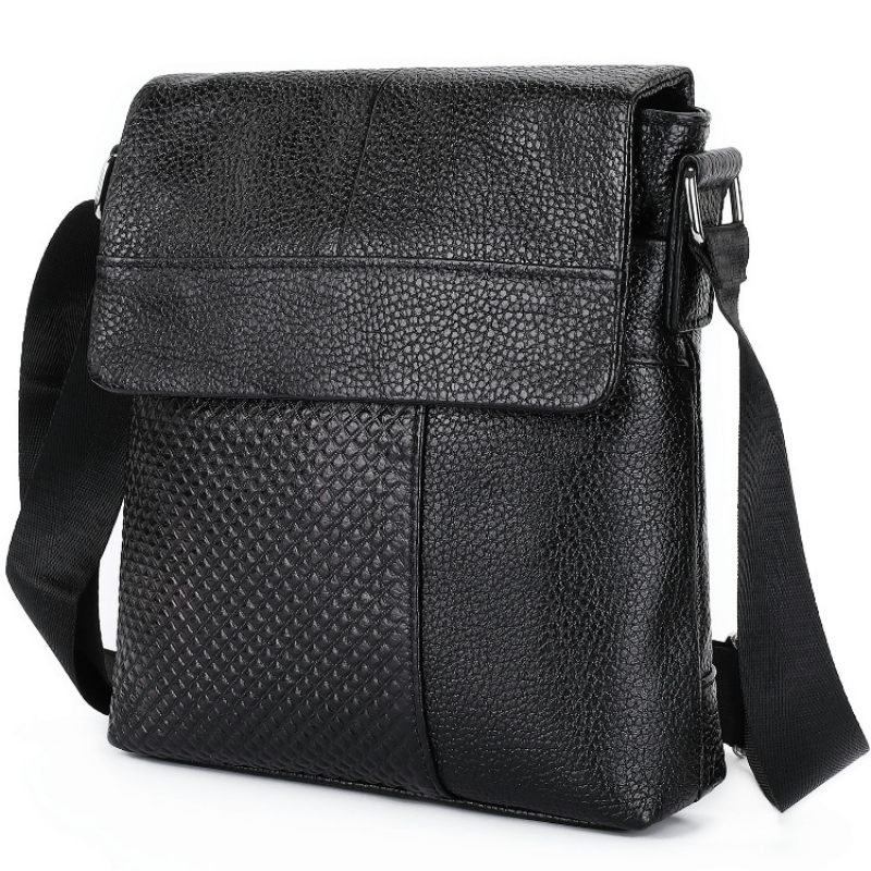 Nieuwe Koeienhuid Schoudertas Echt Lederen Herentas Messenger Bag Heren Casual Bag Business