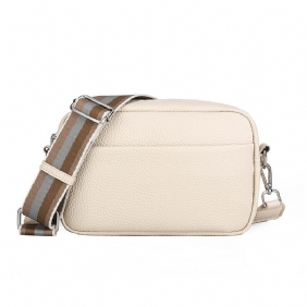 Trendy Dames 2024 Nieuwe Effen Kleur Pu Messenger Bag Damestas Schoudertas Kleine Vierkante Tas