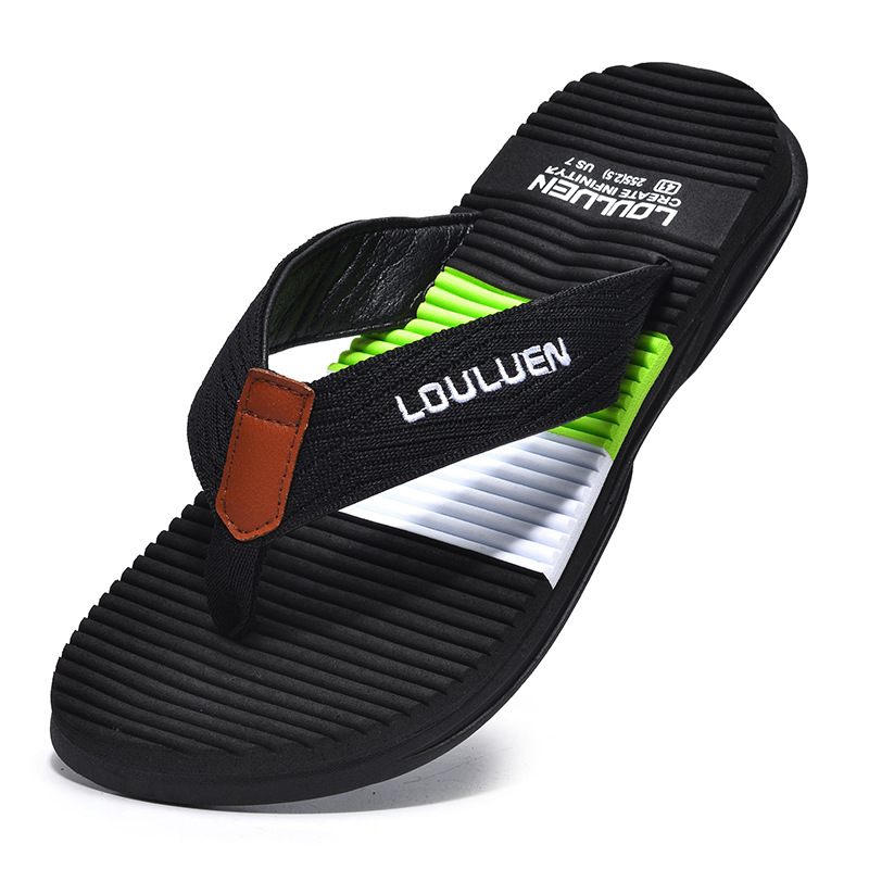 2024 Nieuwe Rubberen Slippers Heren Outdoor Strandslippers Zomer Antislip Sandalen Schoenen