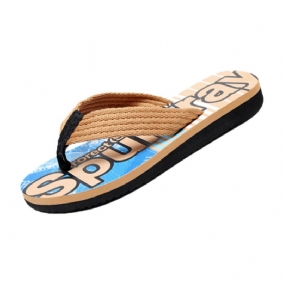 2024 Zomer Nieuwe Heren Casual Mode Sandalen Slippers Schoenen Strand Trend Letters Flip-flops