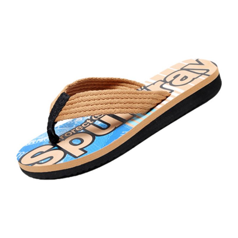 2024 Zomer Nieuwe Heren Casual Mode Sandalen Slippers Schoenen Strand Trend Letters Flip-flops