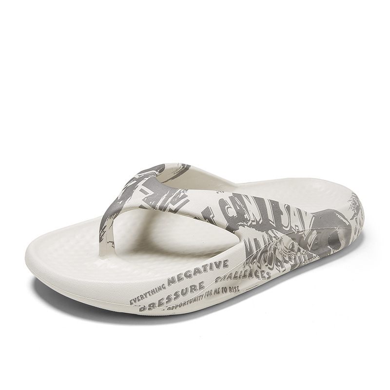 2024 Zomer Nieuwe Stijl Slippers Herenkamer Strand Dikke Bodem Trend Casual Sandalen Schoenen Heren