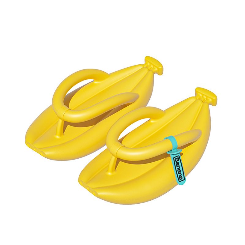 Bananenslippers Met Dikke Zolen Herenmodetrend Paar Strandsandalen Pantoffels Dameszomer