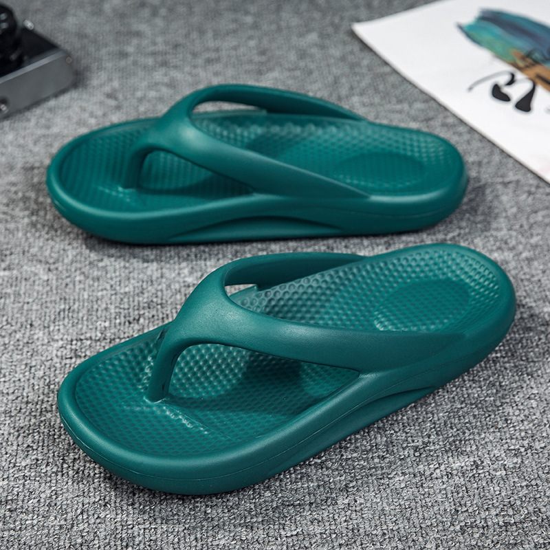 Grote Maten Pantoffels Zomertrend Herenslippers Dikke Bodem Paar Hoge Elastische Strandsandalen Schoenen