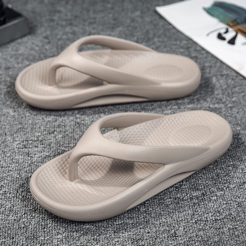 Grote Maten Pantoffels Zomertrend Herenslippers Dikke Bodem Paar Hoge Elastische Strandsandalen Schoenen