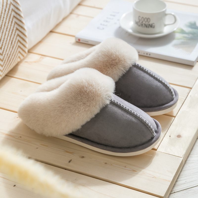 Katoenen Pantoffels Dames Herfst En Winter Pluche Huispaar Warme Heren Antislip