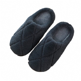 Katoenen Pantoffels Heren Winter Indoor Home Antislip Warme Pluche Vloerpantoffels