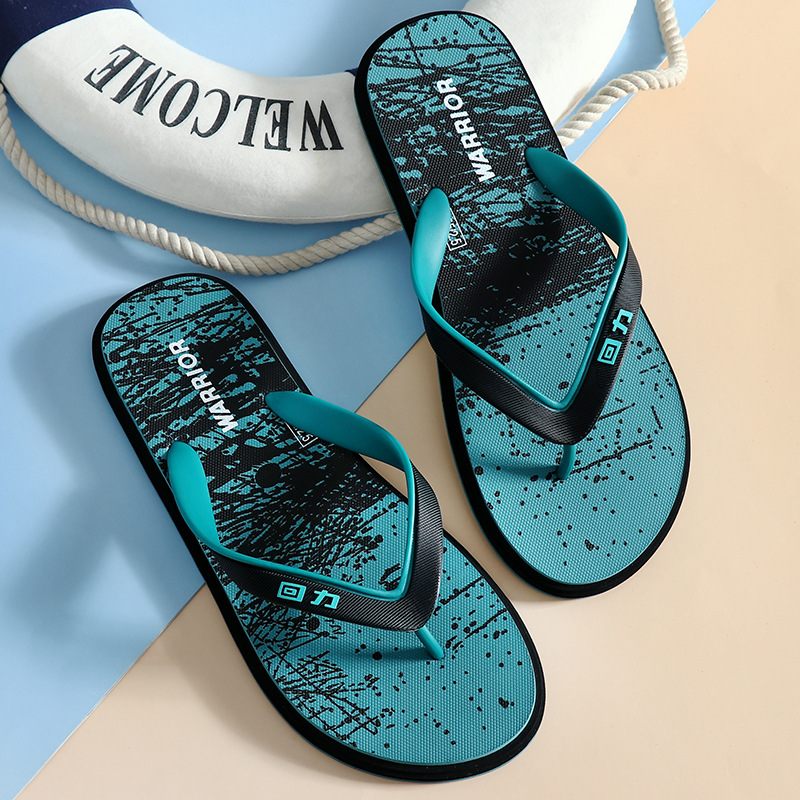 Slippers Heren 2024 Zomer Nieuwe Outdoor Antislip Strandslippers Bedrukte Mode-slippers